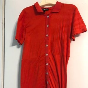Red polo dress